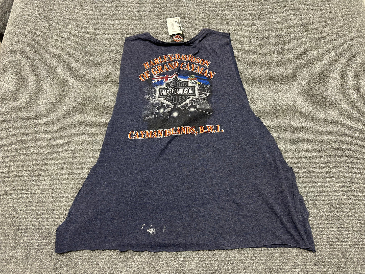 Harley Davidson Wrenches Cutoff Tee - Ash Navy Size XL