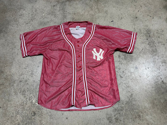 Yankees Baseball Jersey - Red Size XL(con)