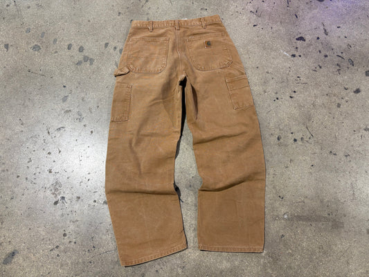 Carhartt Carpenter Work Pants - Dark Khaki Size 32 x 30