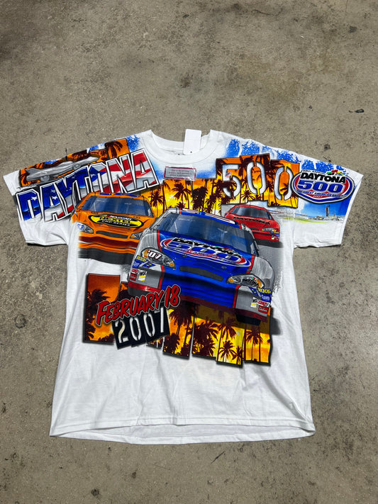 2007 Daytona 500 AOP Tee - White Size XL