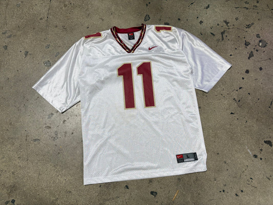 Nike Florida Sate Seminoles FSU Football Jersey - White Size Large