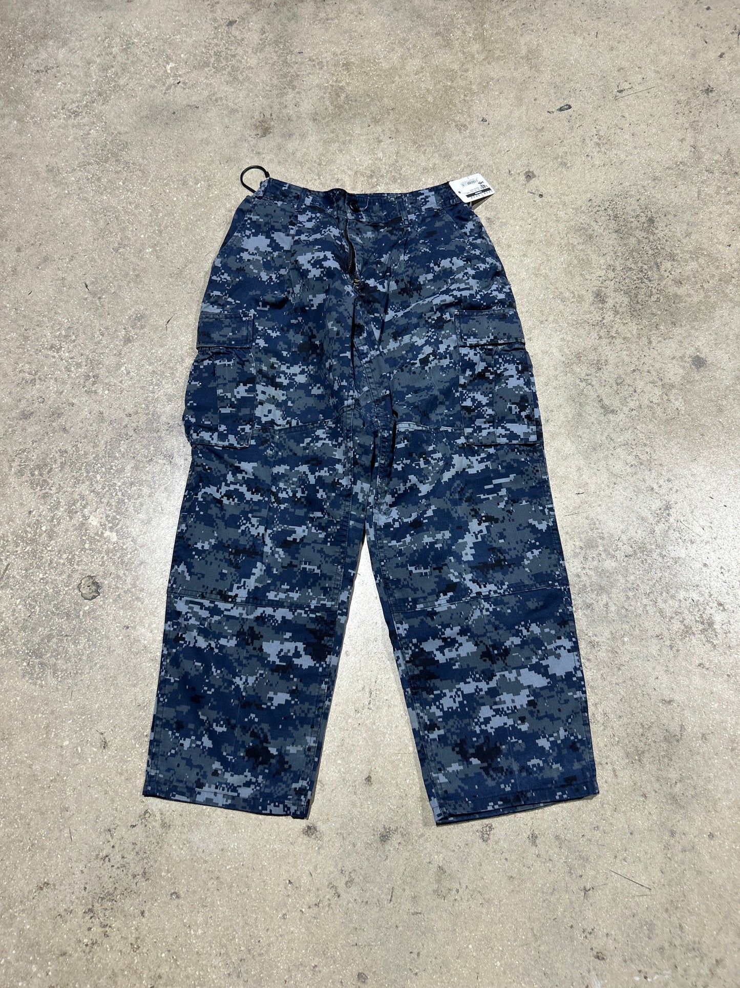 Digi Camo Cargo Pants - Blue Size 28x28