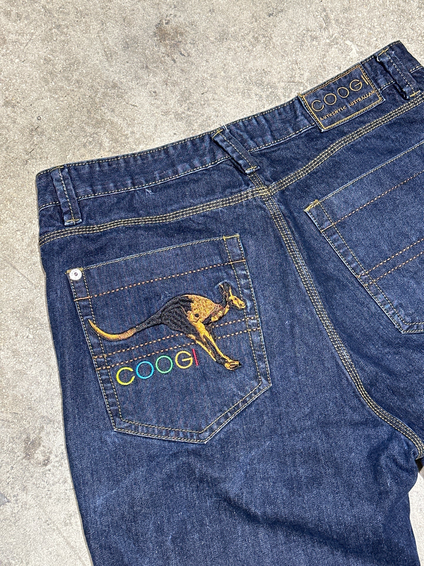 Coogi Kangaroo Denim Shorts - Blue Size 38