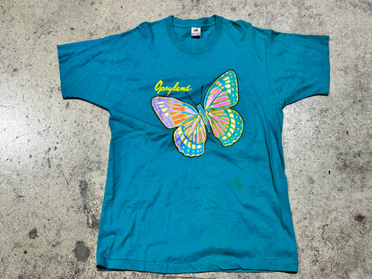 1991 Opryland Butterfly Tee - Aqua Size XL