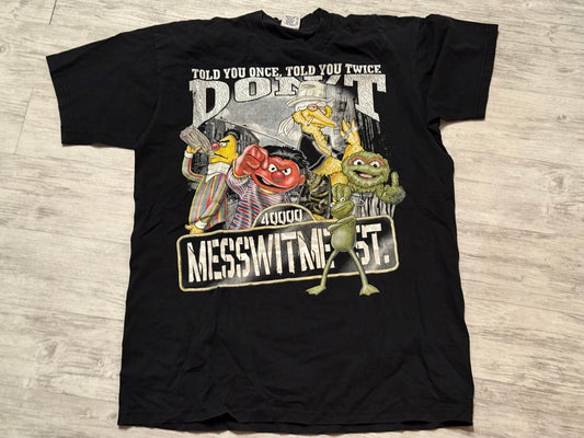 Don't Mess Wit Me Street Parody Tee - Black Size XXL