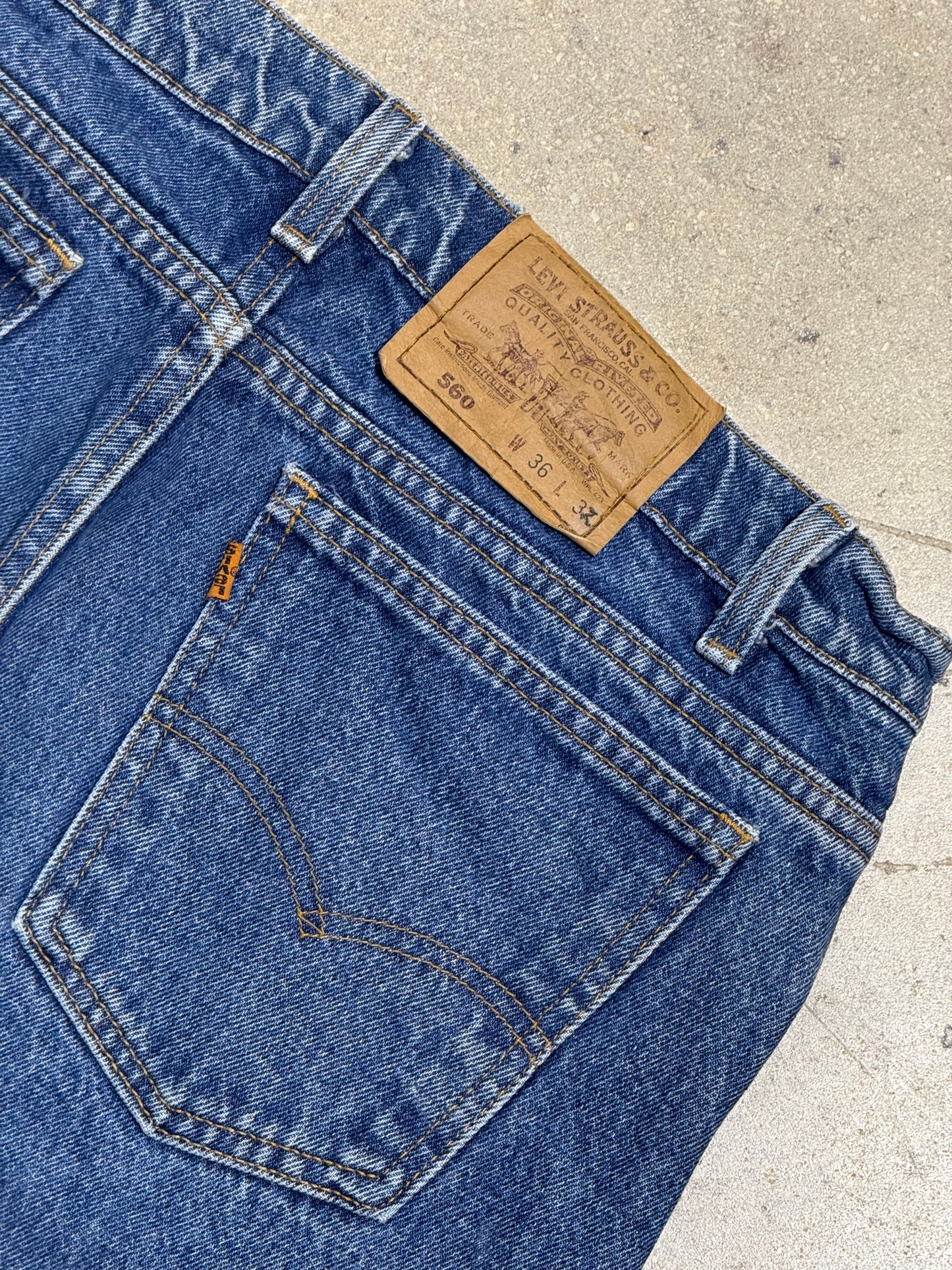 Levis Orange Tab 560 Denim - Blue Size 36x28