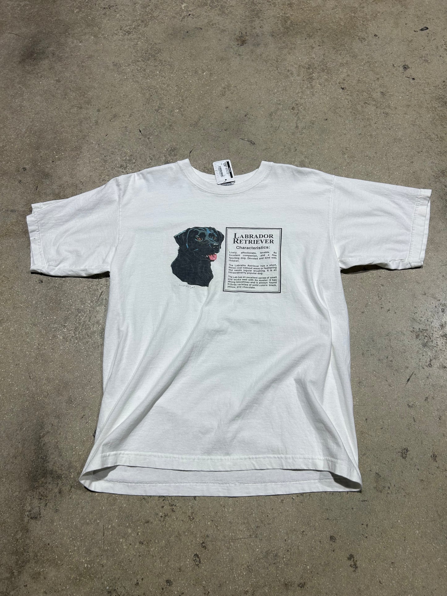 Labrador Retriever Tee - White Size Large