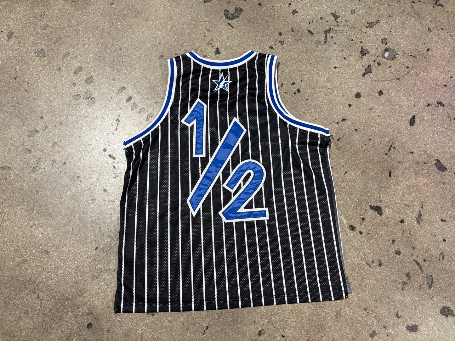 Postgame Lil Penny Hardaway Pinstripe Basketball Jersey - Black Size 3XL