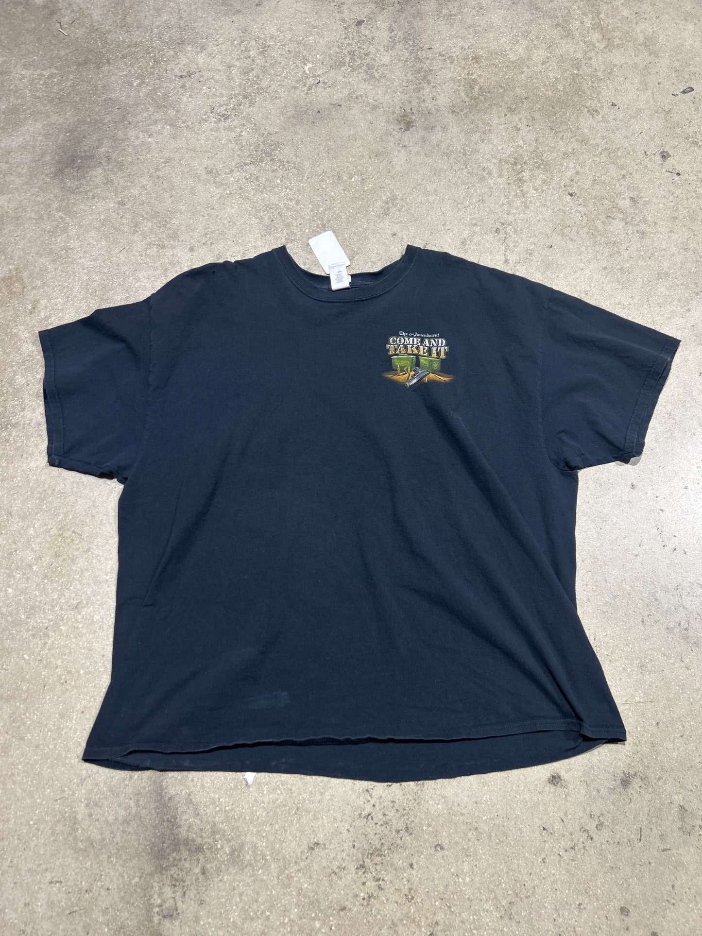 2nd Ammendment Come Take It Tee - Black Size XXXL (27x30.5)