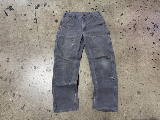 Carhartt Double Knee Carpenter Pants - Grey Size 28 x 28