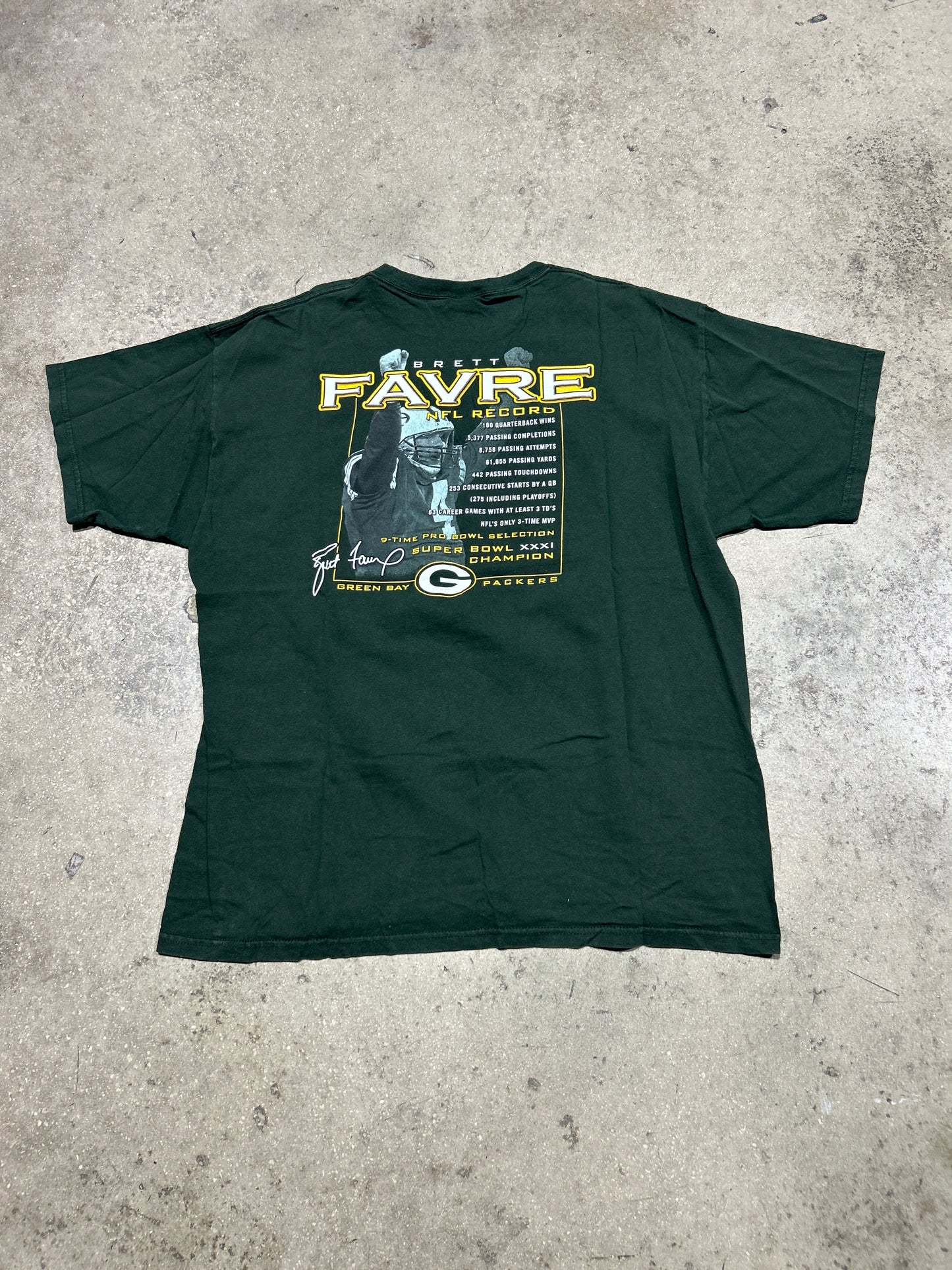 Brett Favre Tee - Green Size XL