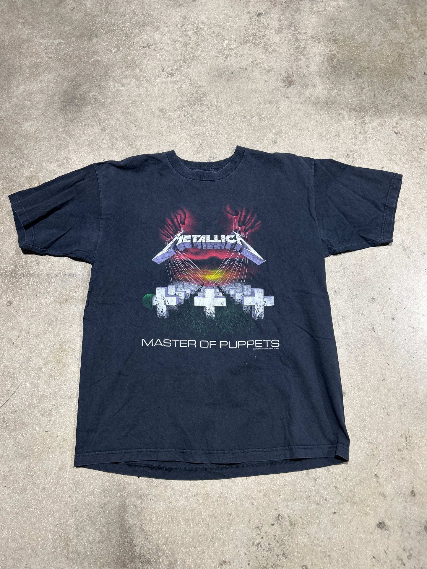1994 Metallica Master Of Puppets Tee - Black Size XL