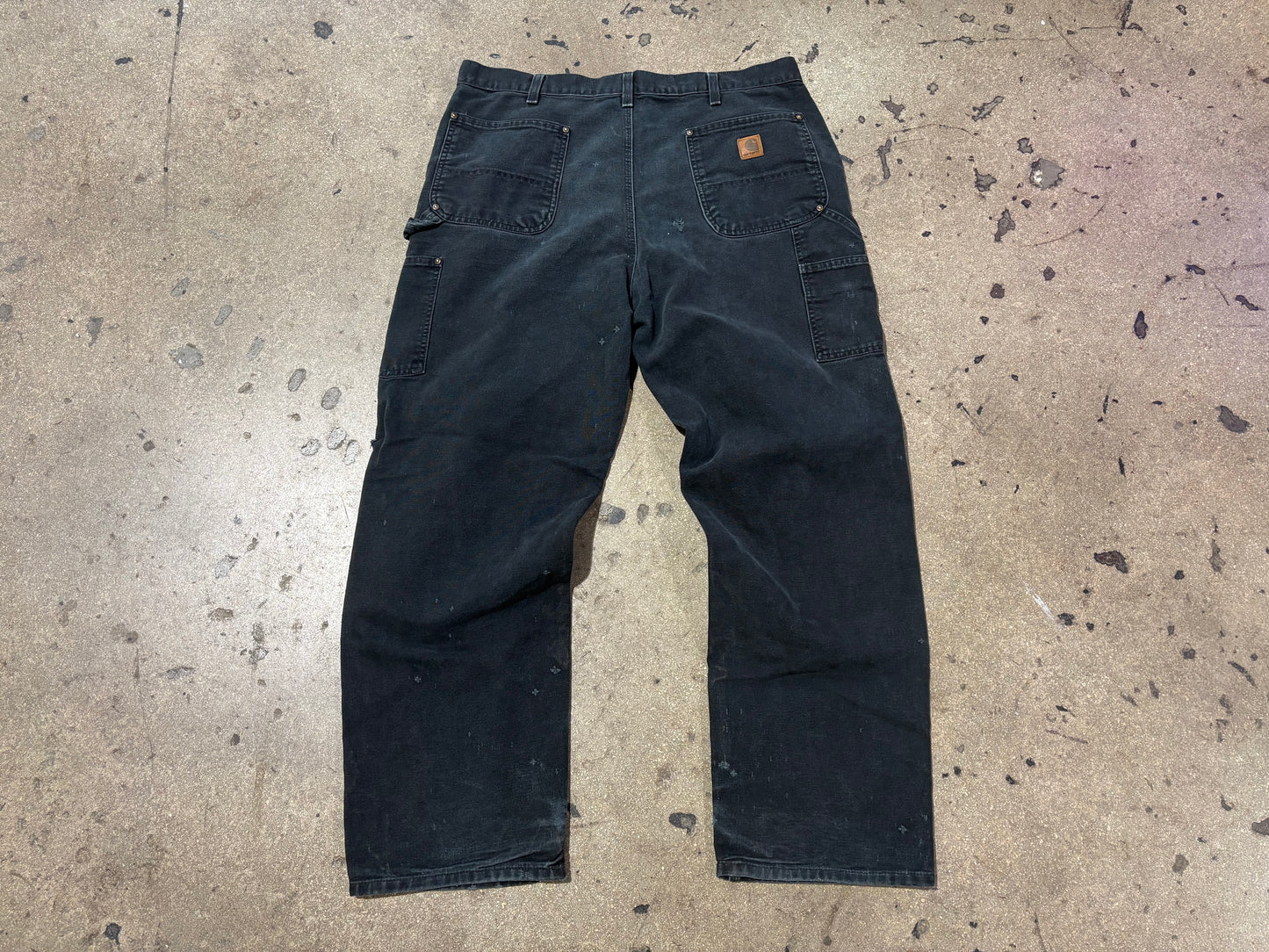 Carhartt Double Knee Pants - Faded Black Size 38x32