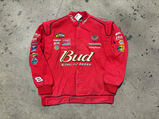Chase Authentics Budweiser Racing Jacket - Red Size XL