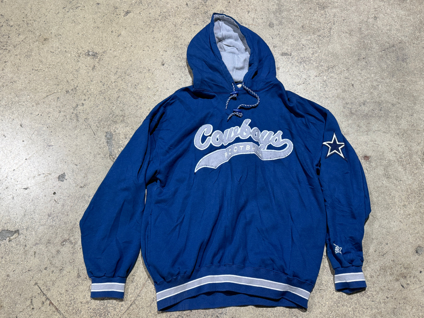 Starter Dallas Cowboys Hoodie - Blue Size XL