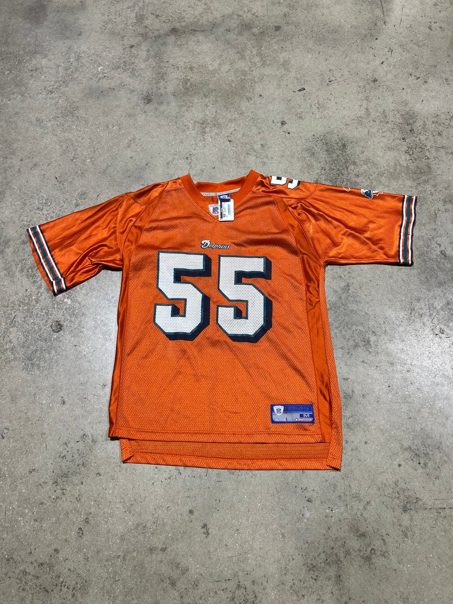 Miami Dolphins Junior Seau Jersey #55 - Orange Size Medium