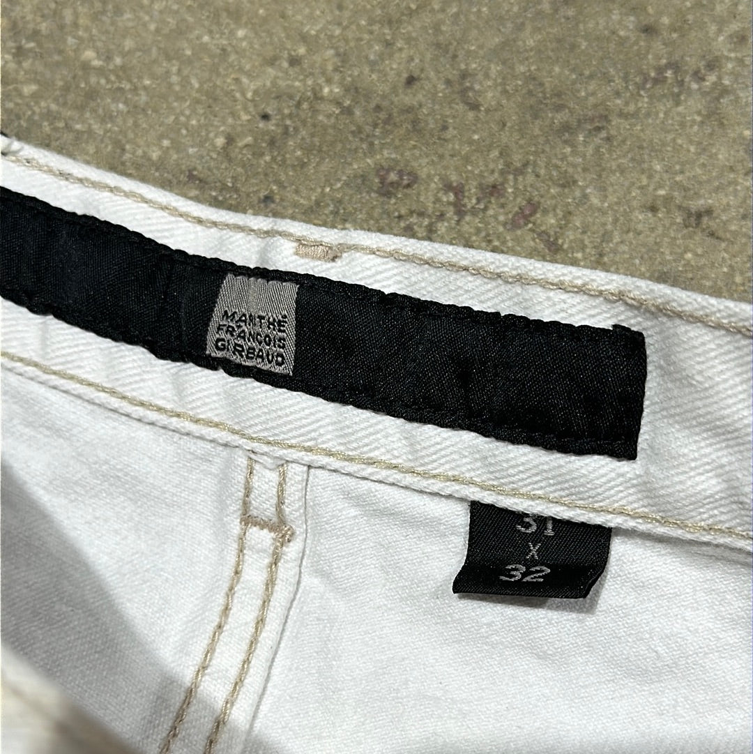 Marithe Francois Gibraud Denim Jeans - White Size 31x32