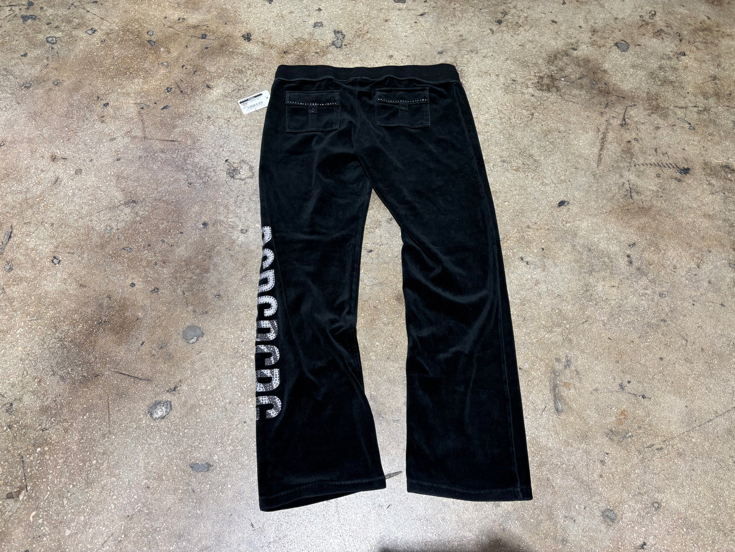 BCBG Velour Sweatpants - Black Size Large