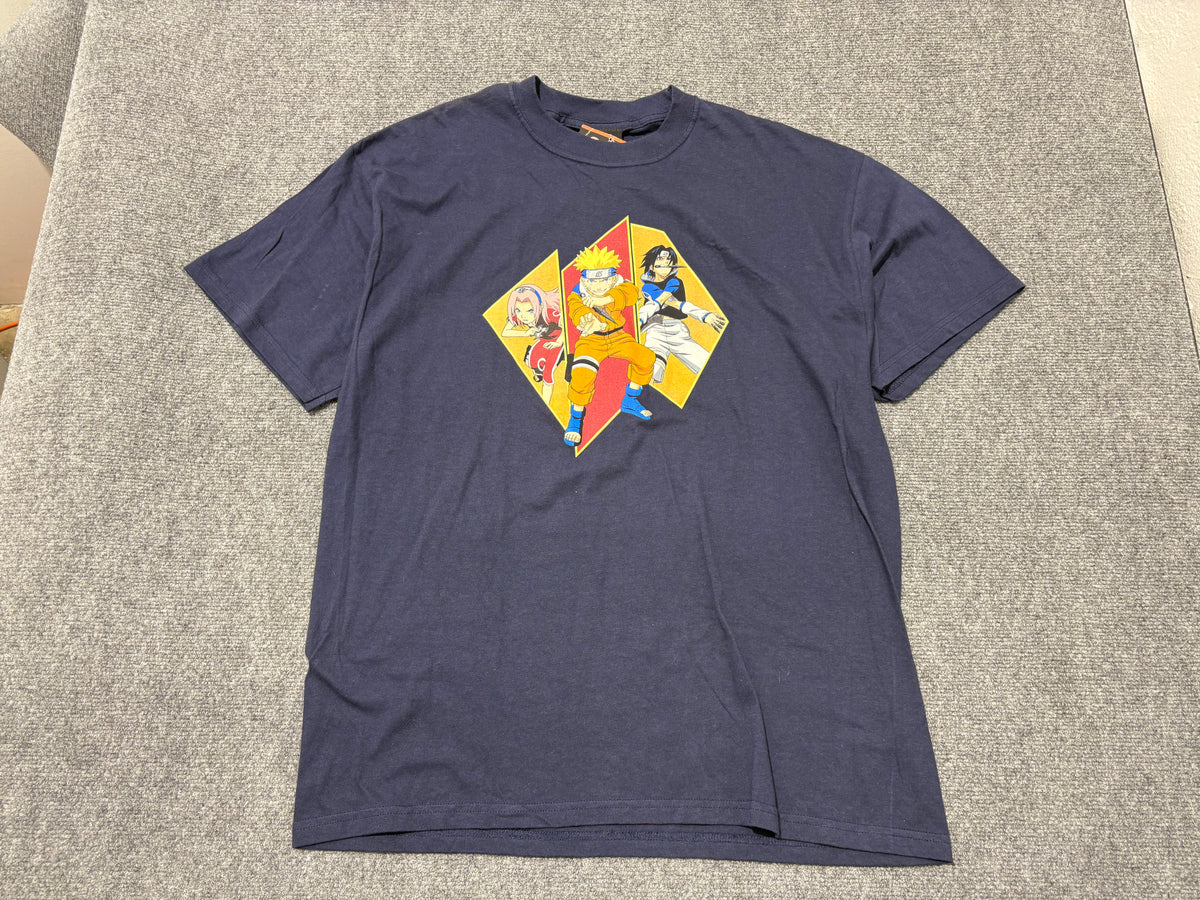 2002 Naruto Team 7 Tee - Navy Size XL