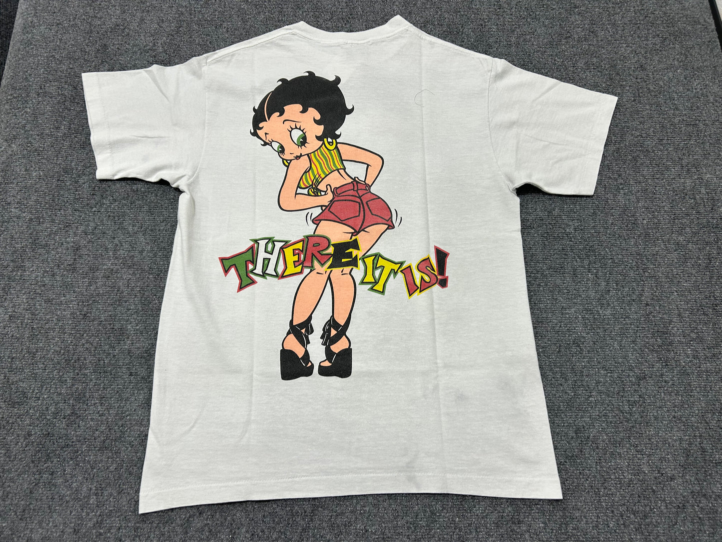 1993 Betty Boop "Boop There It Is" Tee - White Size Large