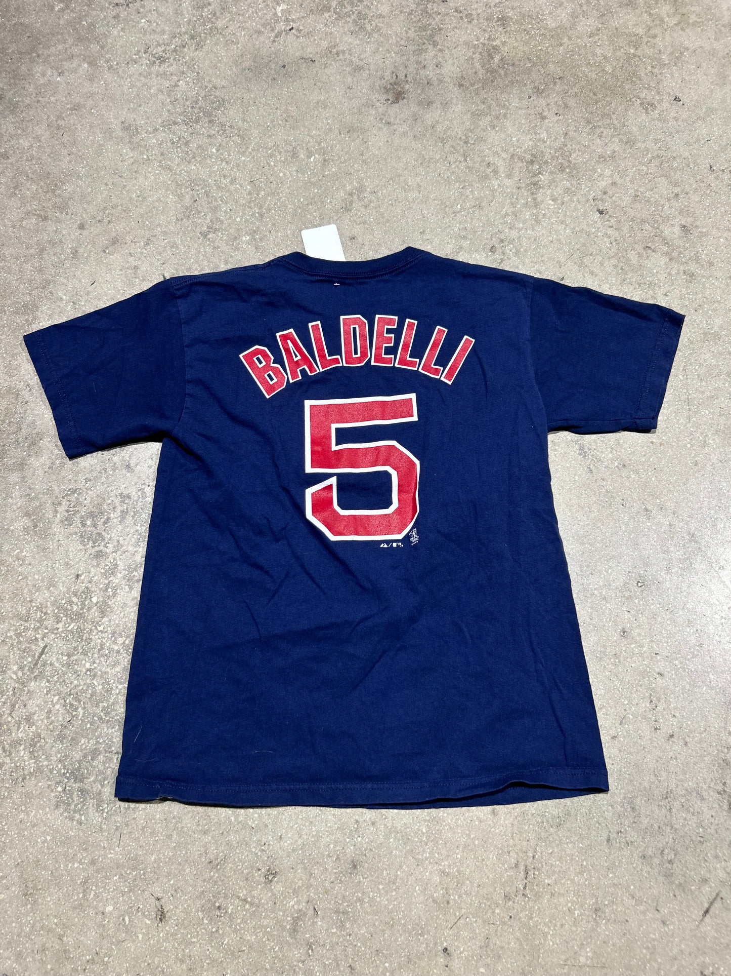 Red Sox Rocco Baldelli Tee - Navy Size Large