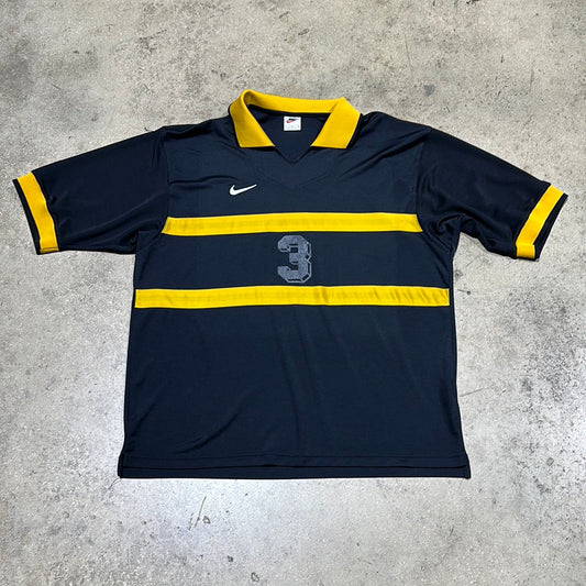 Nike #3 Jacques Soccer Jersey - Black/Yellow Size Large