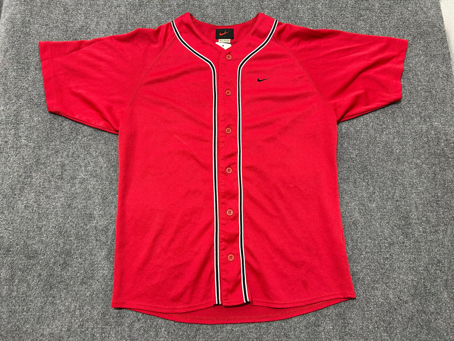 Nike Baseball Jersey - Red Size Medium