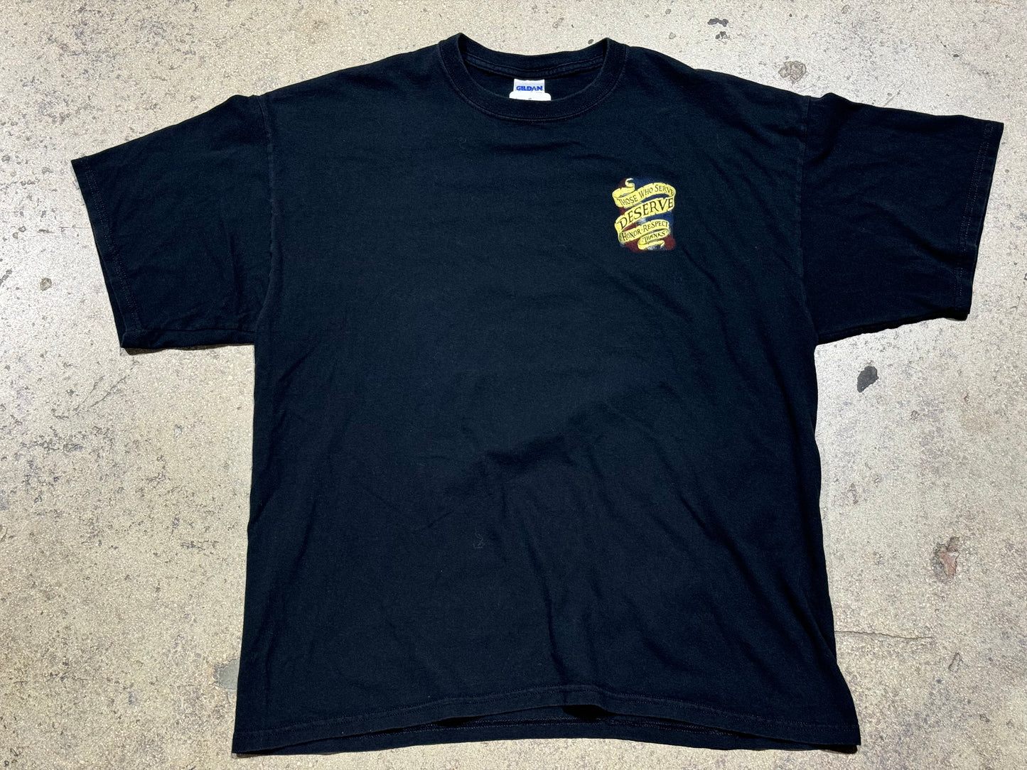 Those Who Serve Tee - Black Size XL