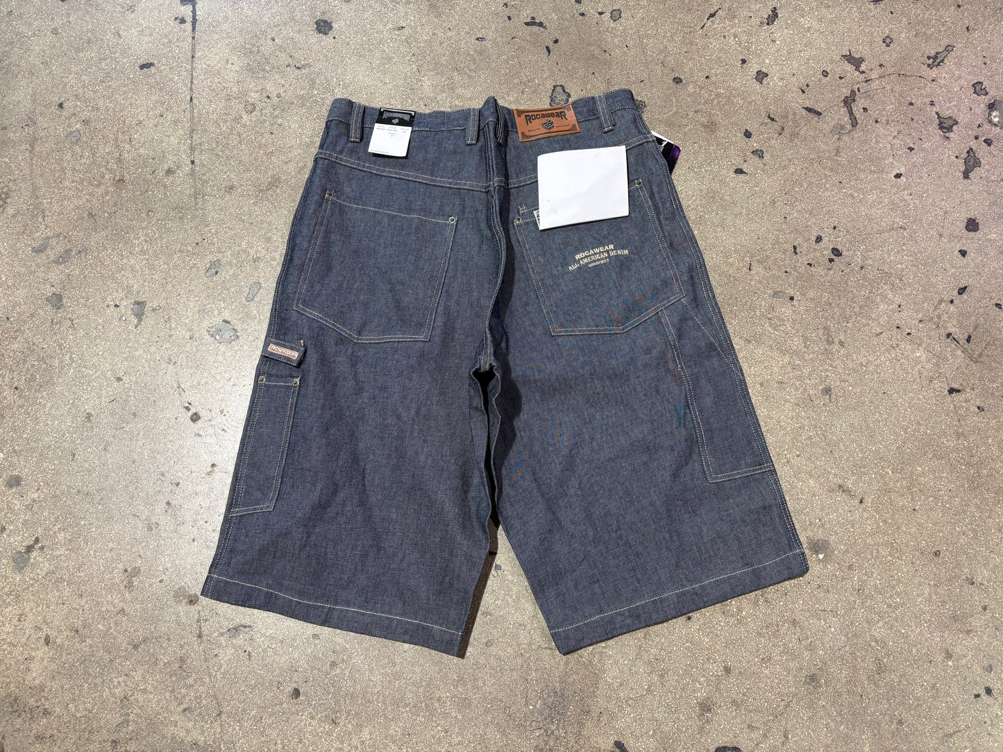 Rocawear All American Denim Jean Shorts - Blue Size 38