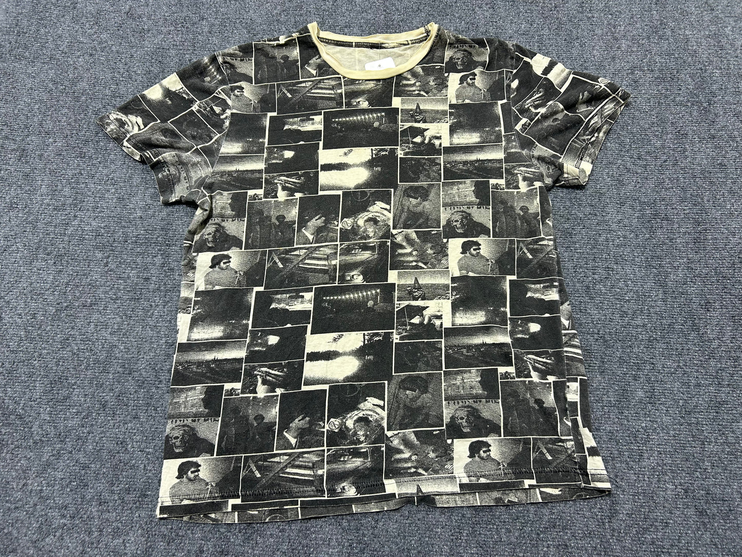 Grugy Graphic AOP Tee - Black/White Size Medium