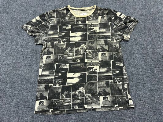 Grugy Graphic AOP Tee - Black/White Size Medium