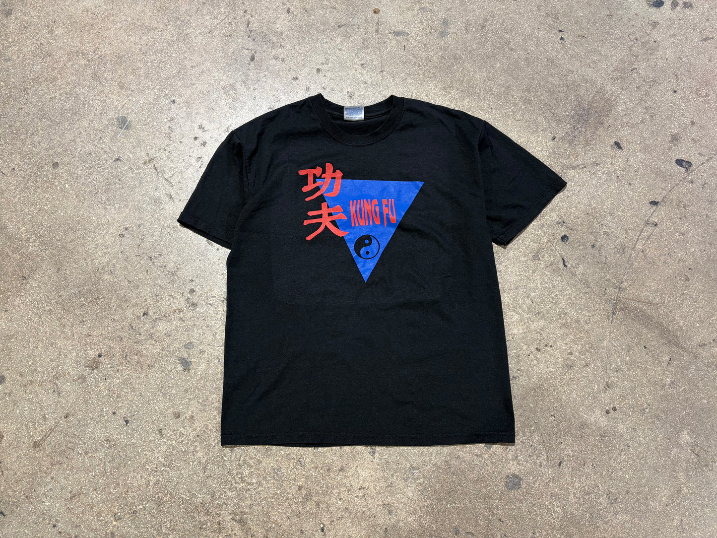 Kung Fu Logo Tee - Black Size Medium