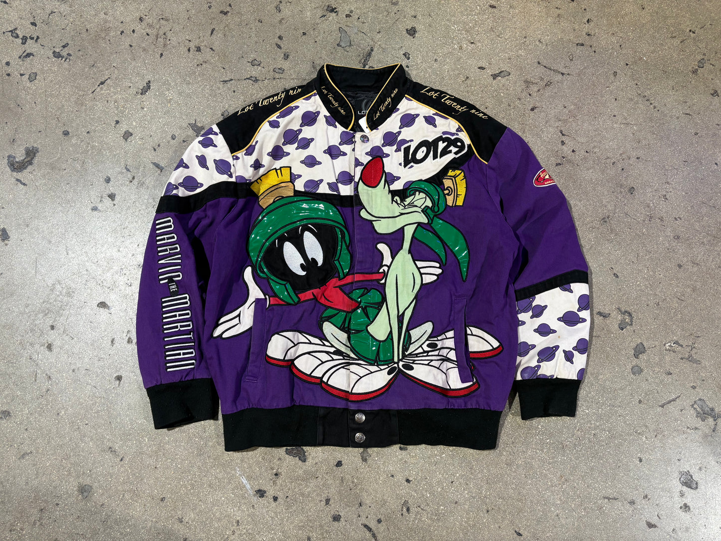 Marvin The Martin Racing Jacket - Purple/Black Size XL