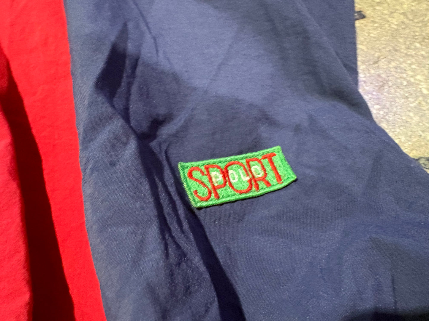 90s Polo Ralph Lauren Zip Up Jacket - Red Size Medium
