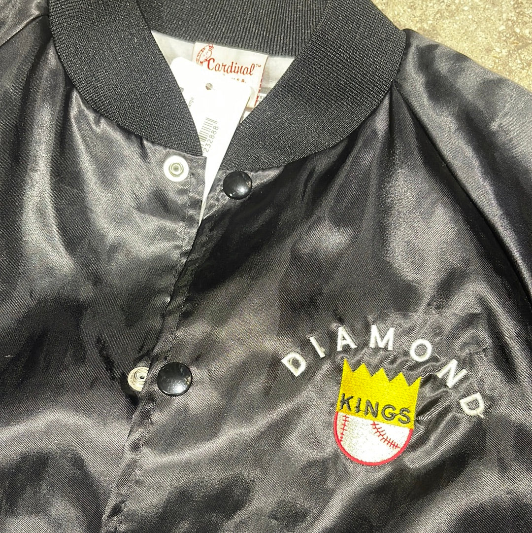 Diamond Kings Baseball Jacket - Black Size Large