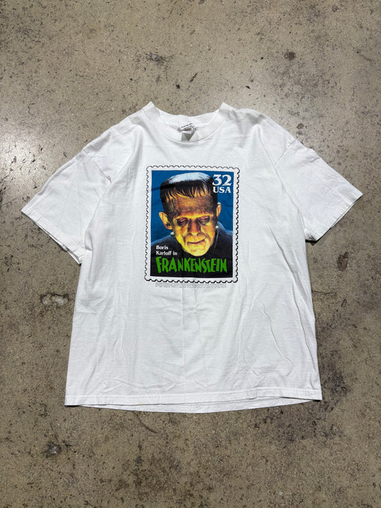 1997 32 USA Frankenstein Tee - White Large (22.5 x 29)