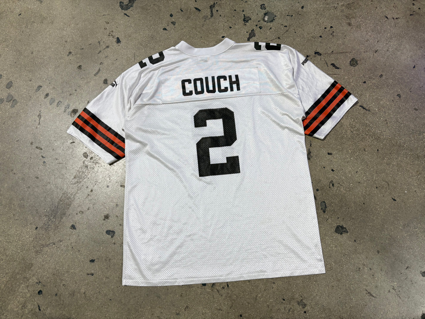 Puma Cleveland Browns #2 Couch Football Jersey - White Size XL
