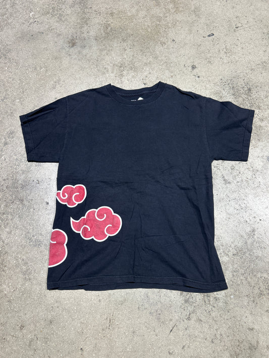 2002 Naruto Clouds Tee - Black Size Medium