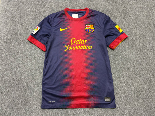 Nike Barcelona Soccer Jersey - Navy/Red Size Small
