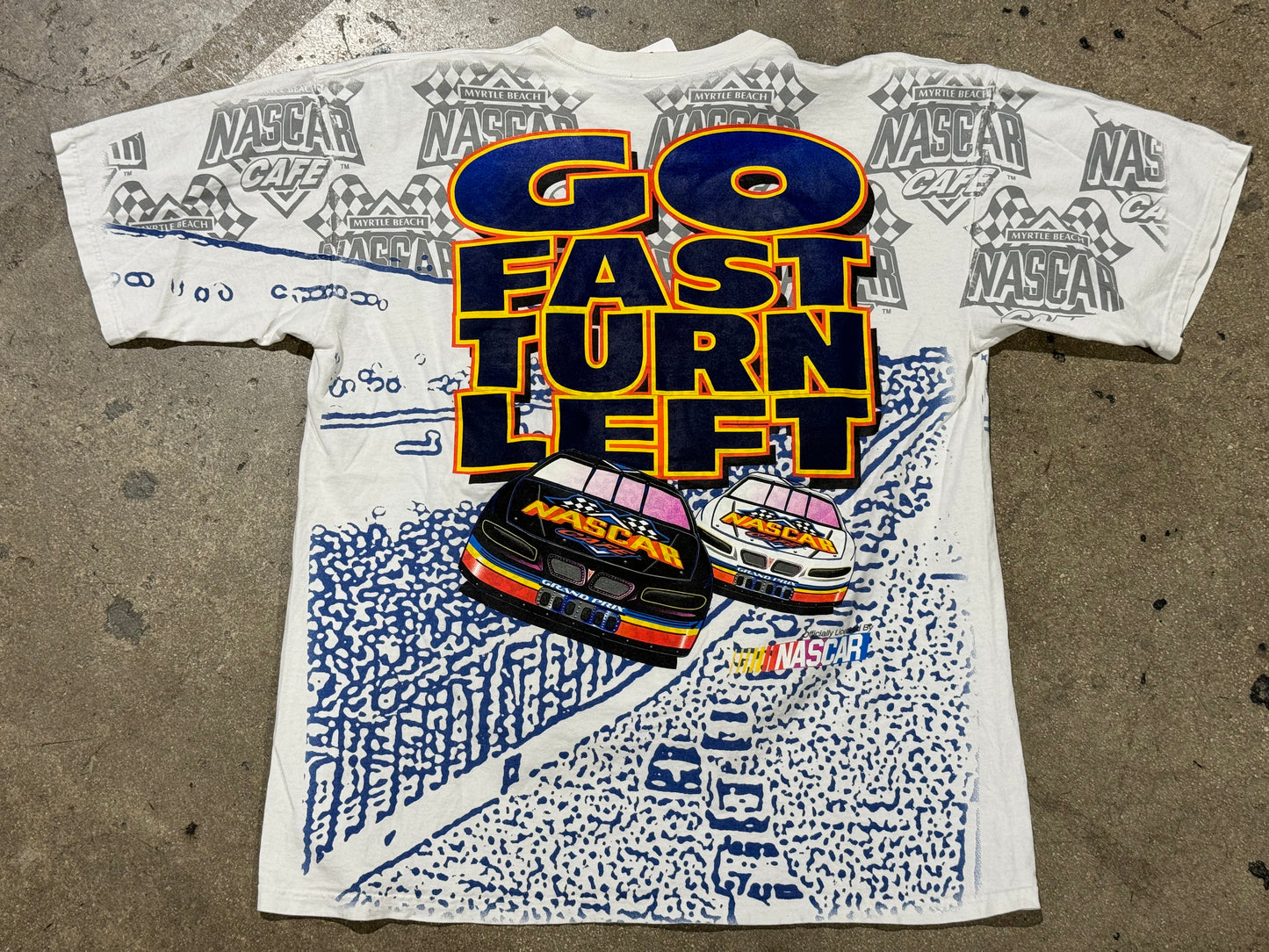 Nascar Myrtle Beach Cafe AOP Tee Size XL