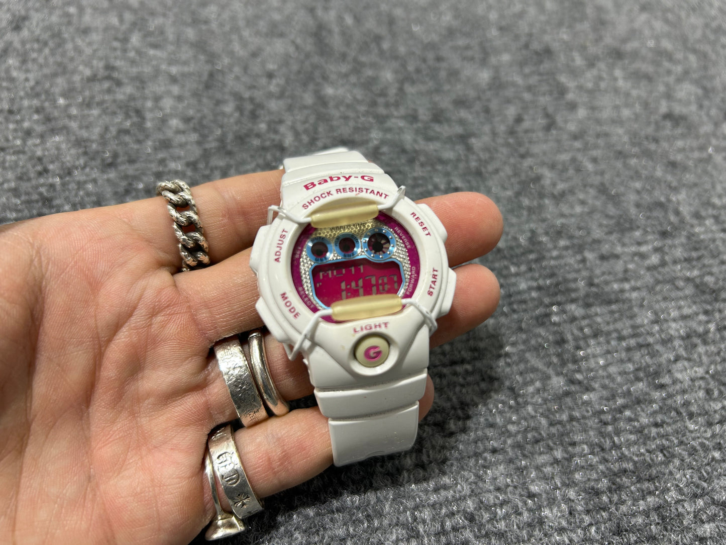 Casio Baby G Shock Watch - White/Pink