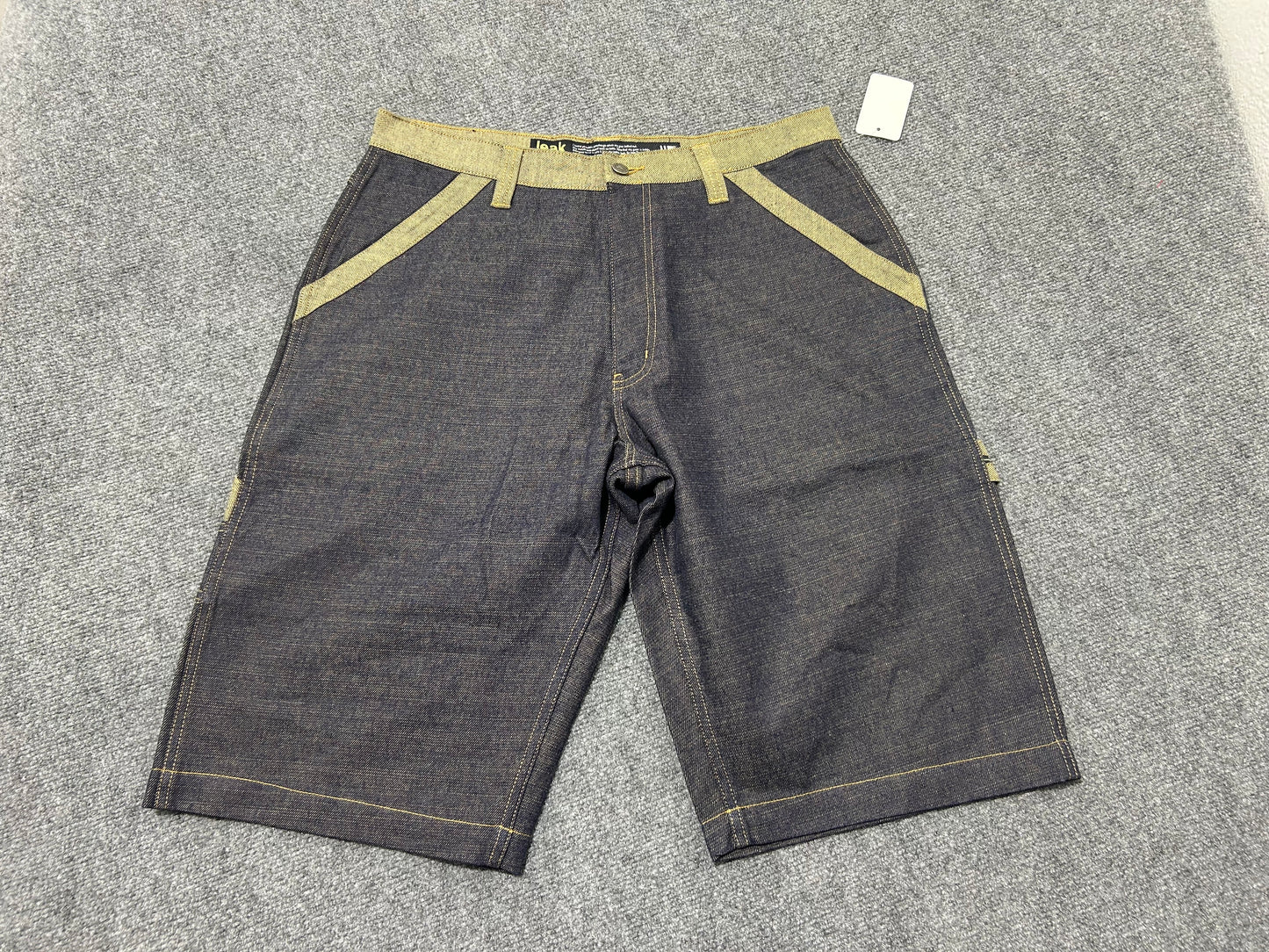 Leak Wear Baggy Denim Shorts - Navy Size 36