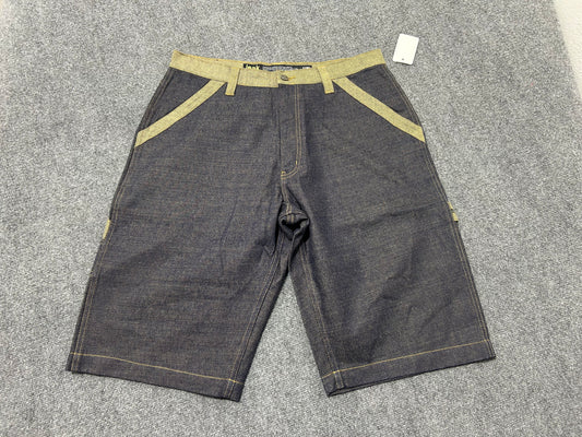 Leak Wear Baggy Denim Shorts - Navy Size 36