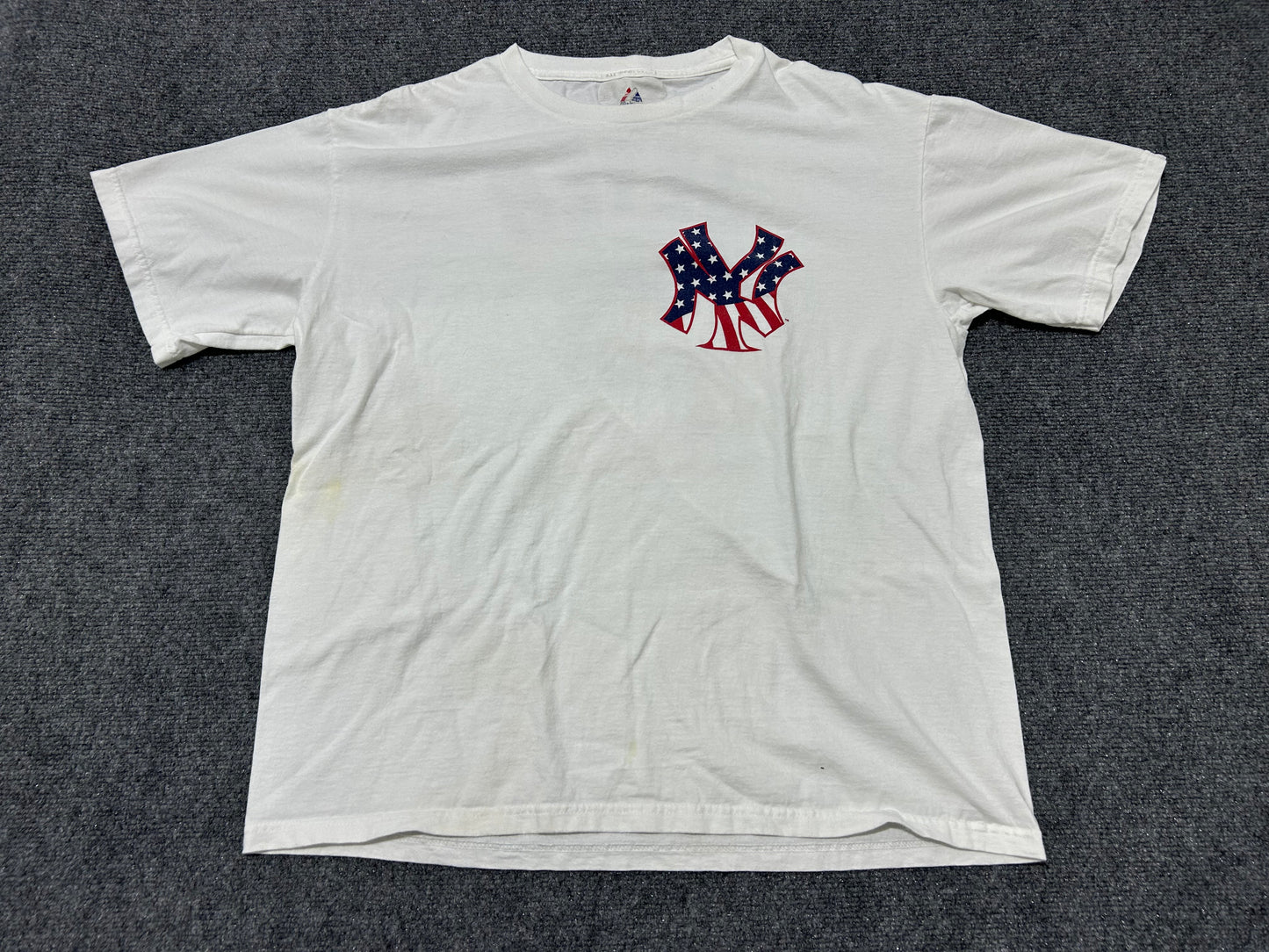 New York Yankees Derek Jeter #2 USA Tee - White Size Large