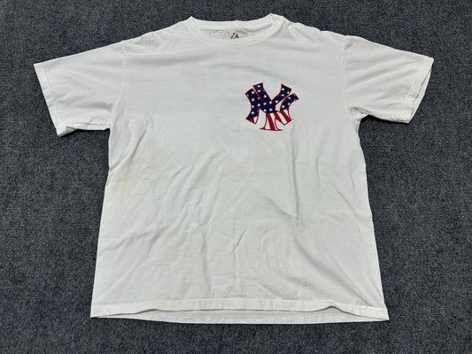 New York Yankees Derek Jeter #2 USA Tee - White Size Large