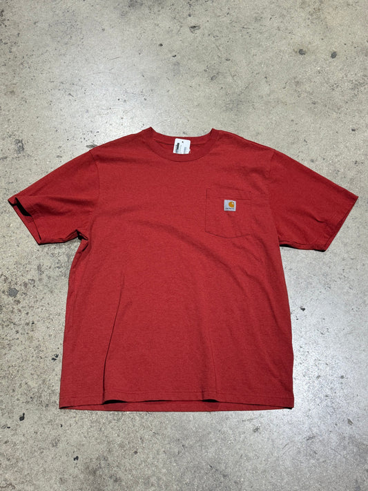 Carhartt Pocket Tee - Burnt Orange Size Large