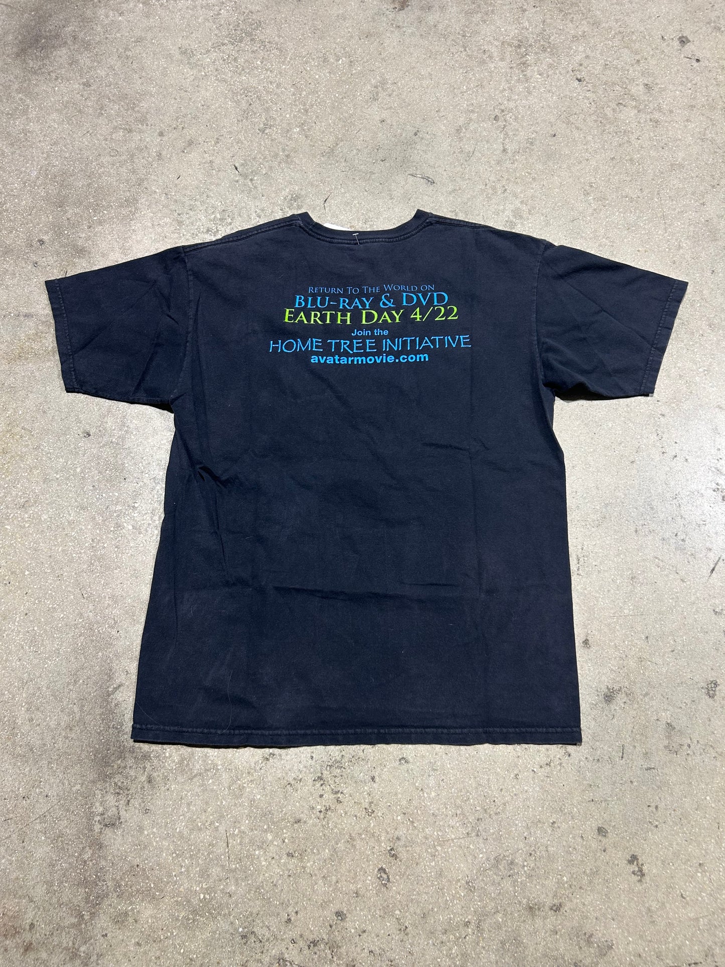 Avatar Half Face Tee - Black Size Large
