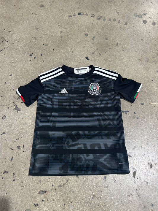 Kids National Mexican Soccer Jersey - Black Size Small