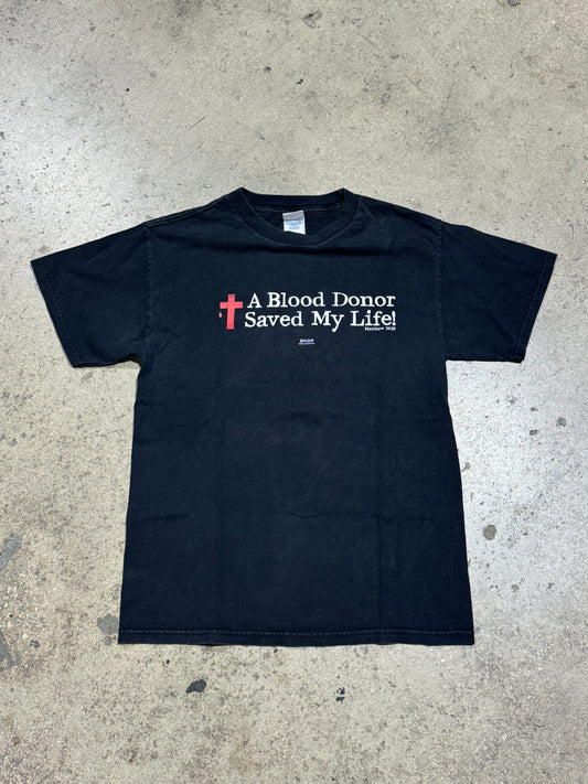 2005 Kerusso Blood Donator Tee - Black Size Medium