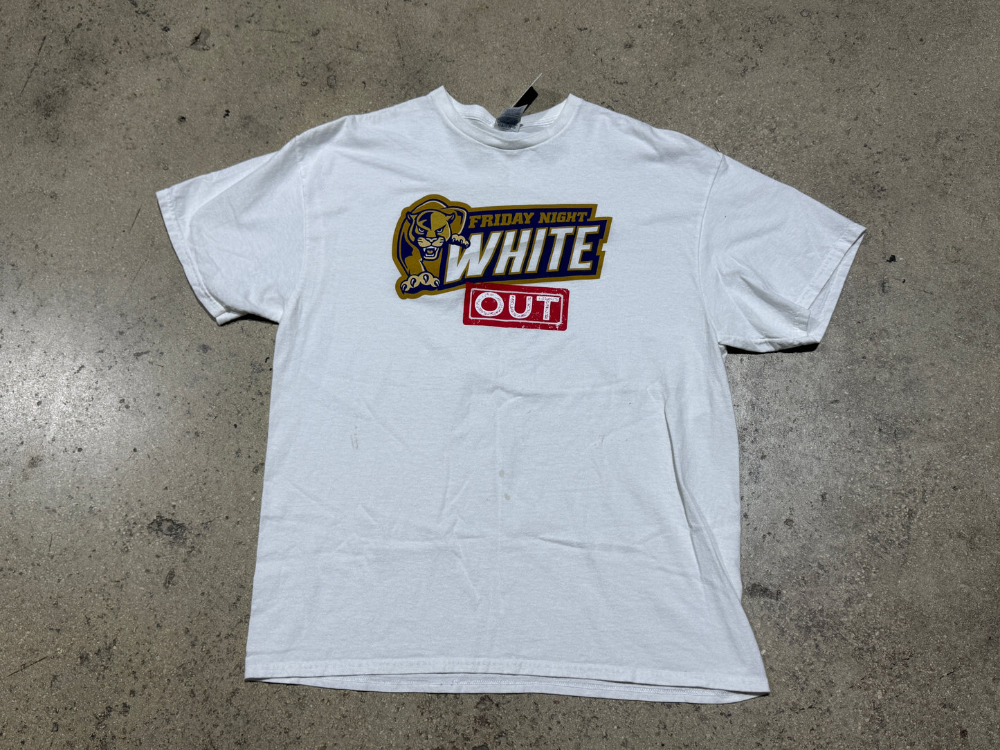 Panthers Friday Night White Out Tee - White Size XL